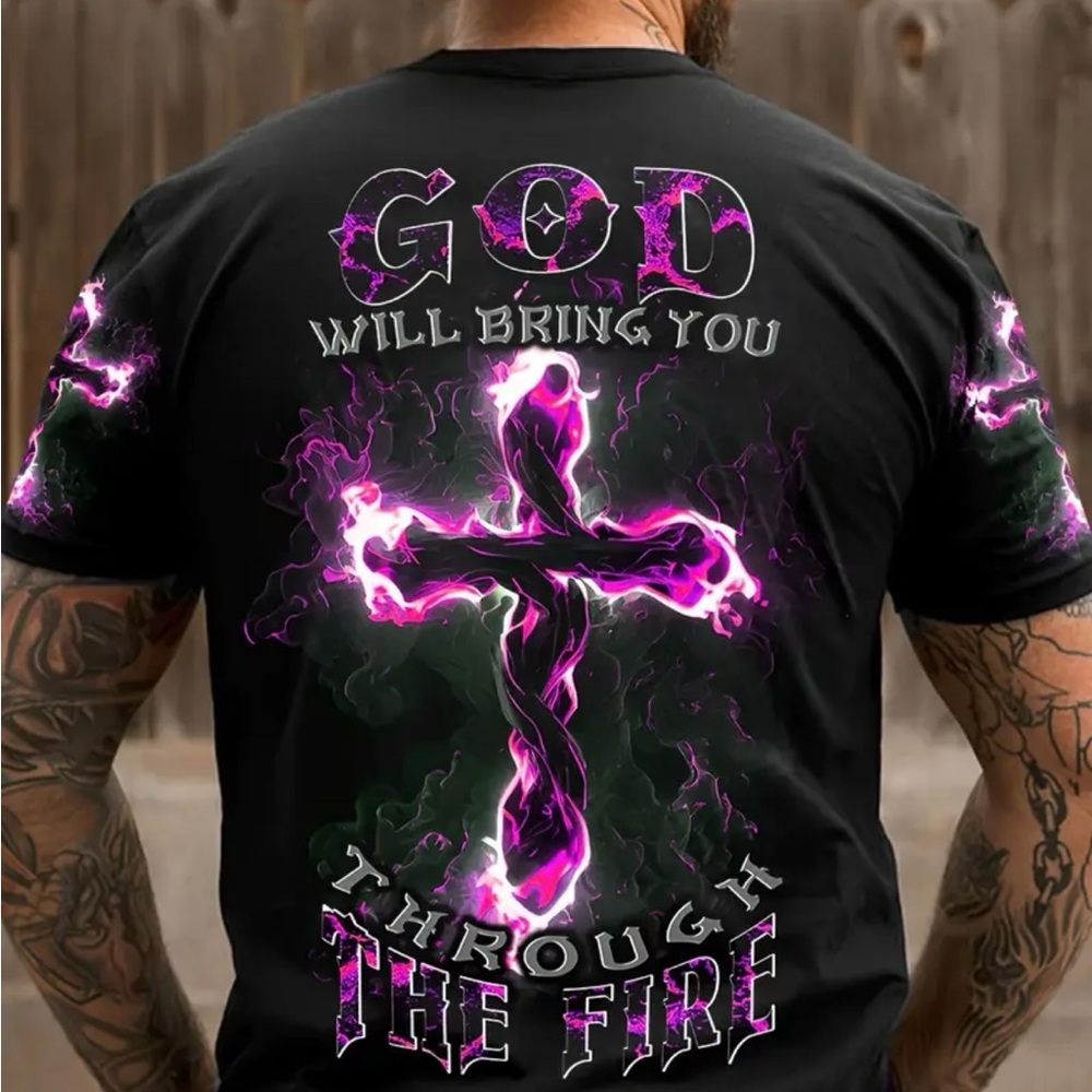 Black Graphic Men's Shirt